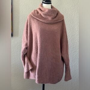 Jessica Simpson Oversized Pink Cowl Neck Sweater | Size L